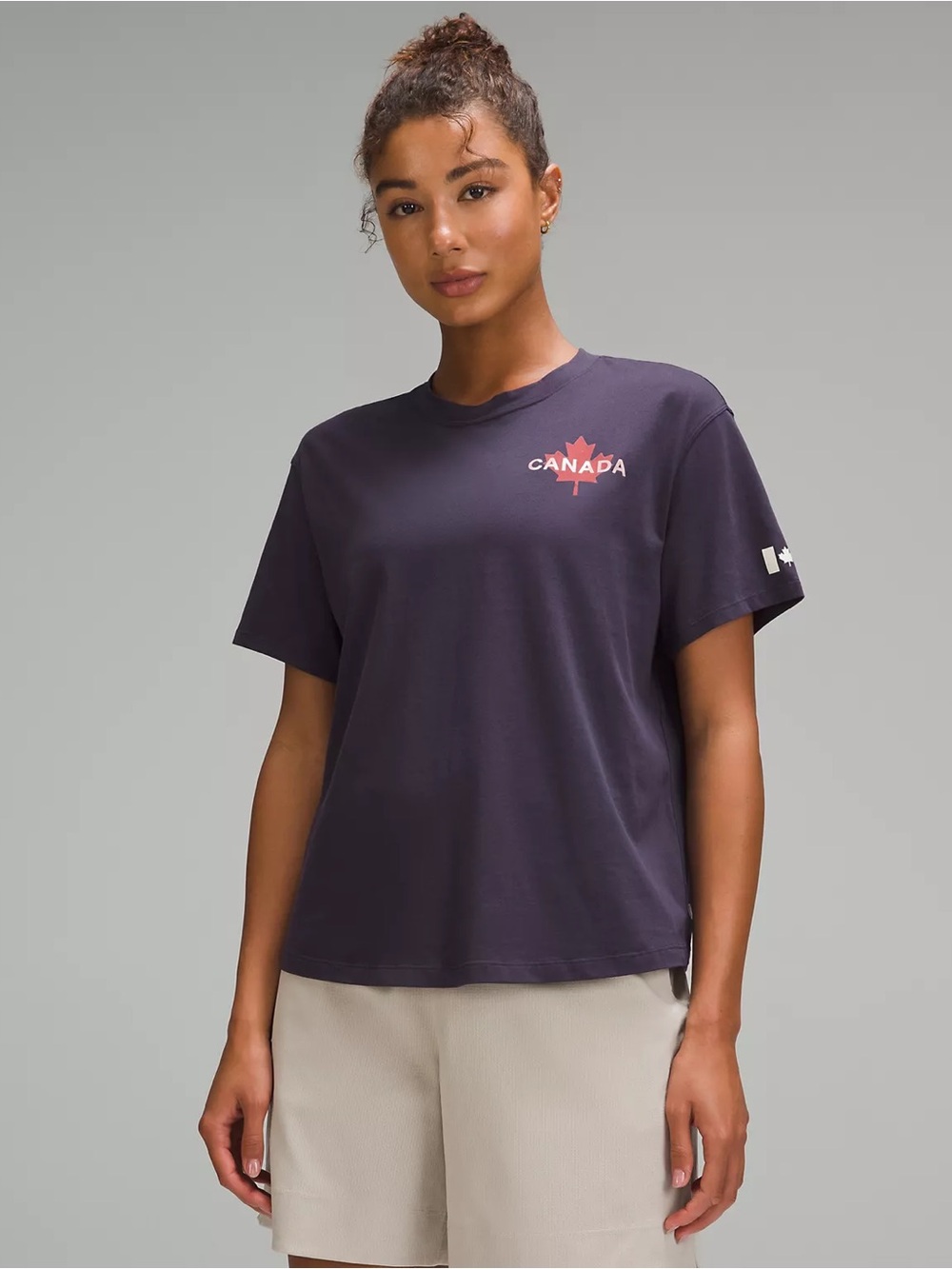 lululemon Cotton Jersey T-Shirt *Team Canada 🇨🇦 (NWT) Atmospheric Purple, 8